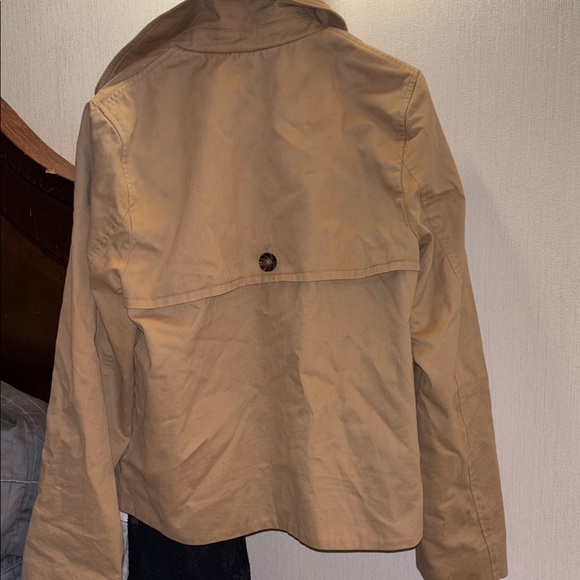 WOMENS SMALL | St. John's Bay Tan Trench Coat - Picture 7 of 8